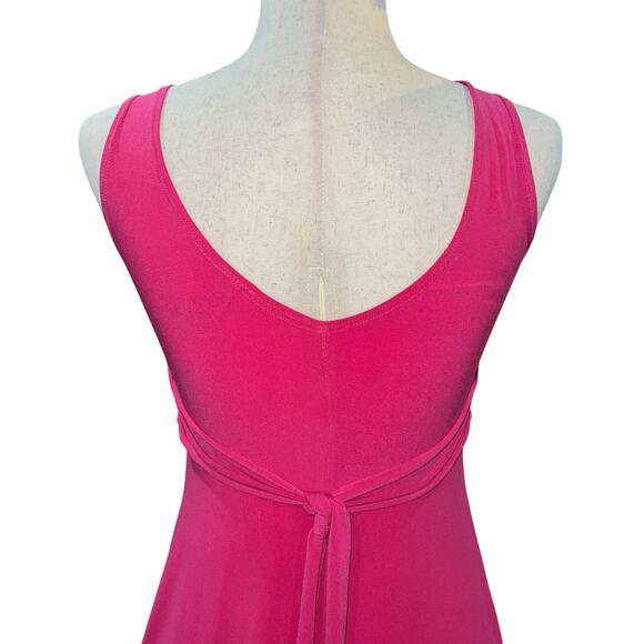 VTG 90s y2k Women's Pink Taboo Tie Back Babydoll Dress W/ Rhinestone Detailing - Picture 6 of 10